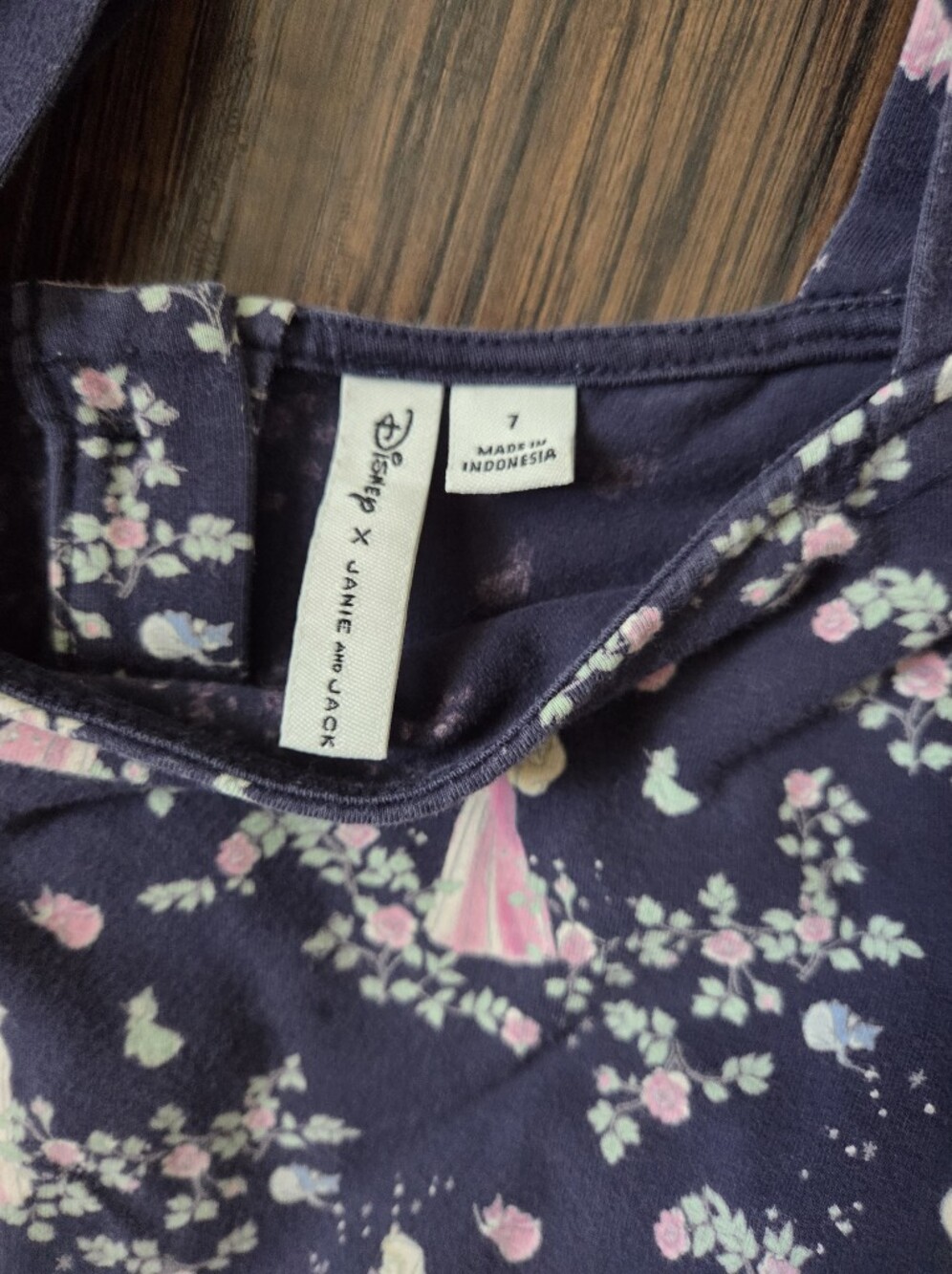 Janie and Jack Girls' Navy Aurora Floral Dress - Picture 4 of 5
